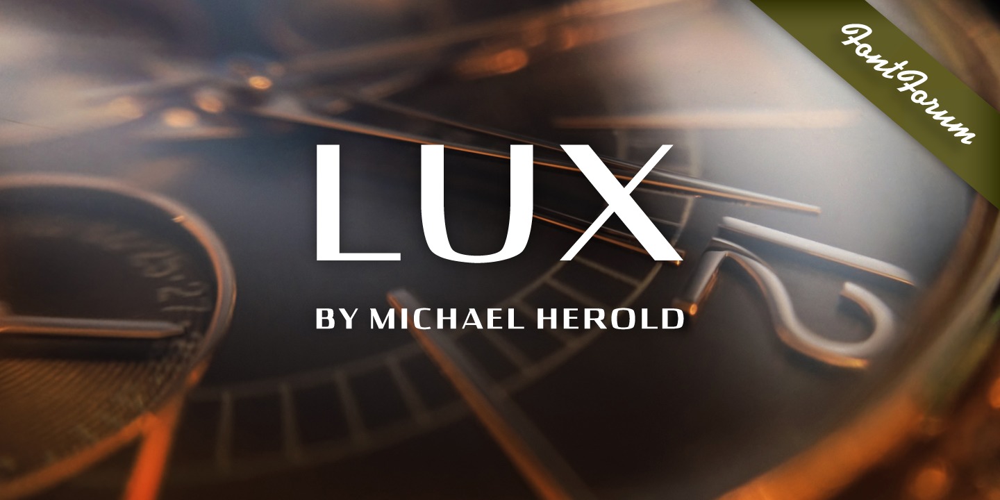 Пример шрифта Lux #1